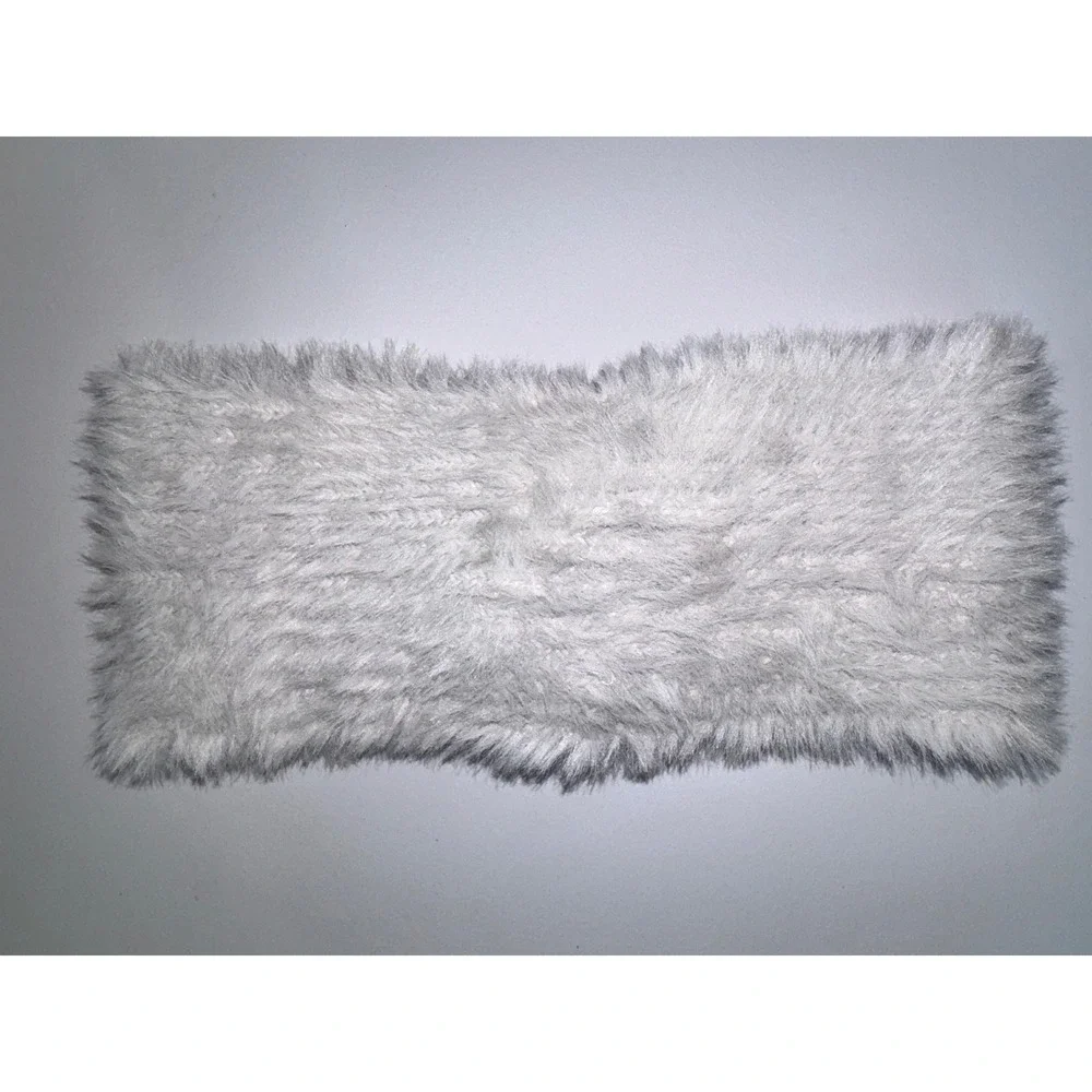 J.Crew Faux Fur Headband Women Grey Twisted Shaggy Ear Warmer CD961 One Size NEW